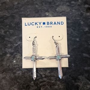 Lucky Brand Cross earrings